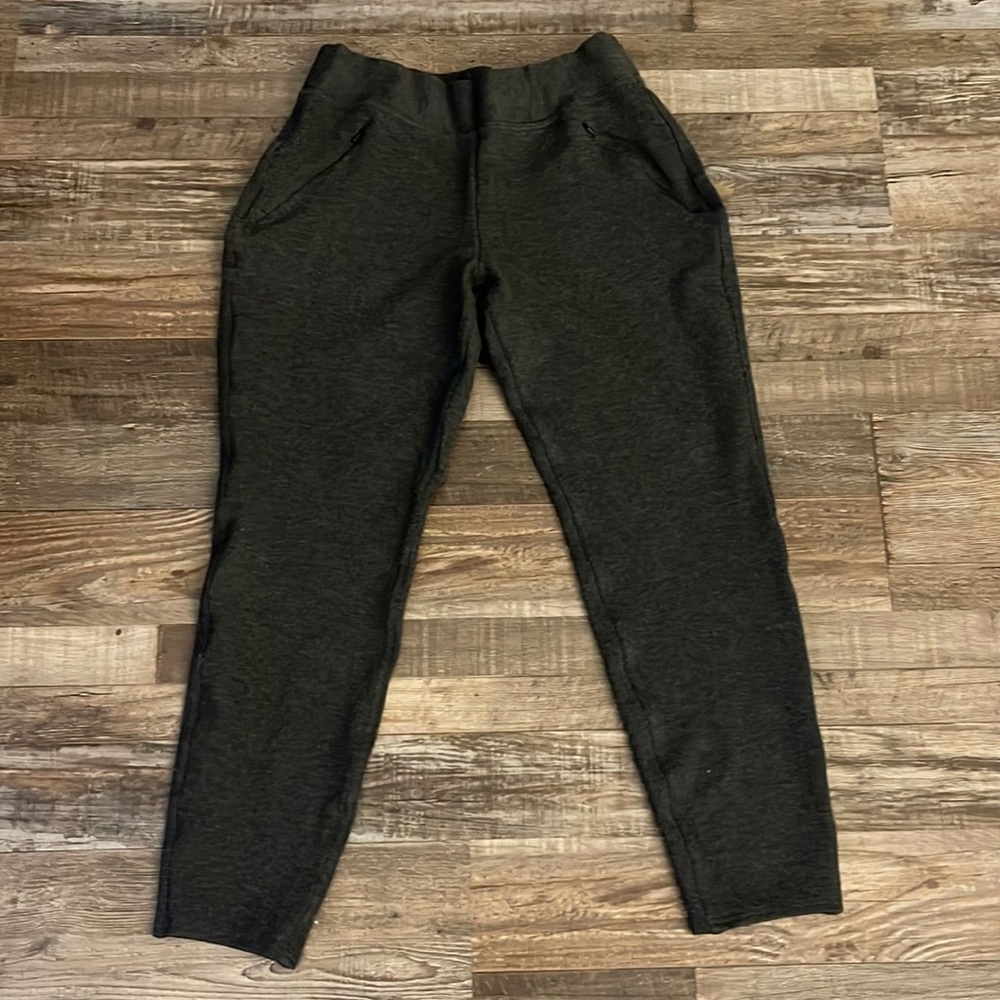 Duluth Trading Co Women’s S WearWithAll Ponté Knit Leggings Dark Charcoal Gray - Picture 1 of 5